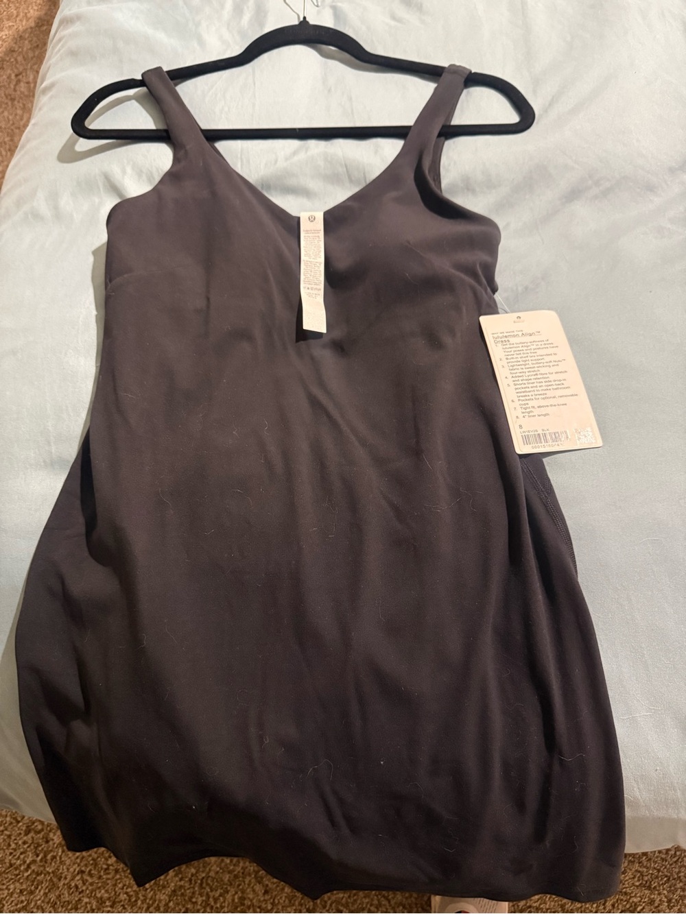 lululemon athletica Black Sleeveless V-Neck Dress